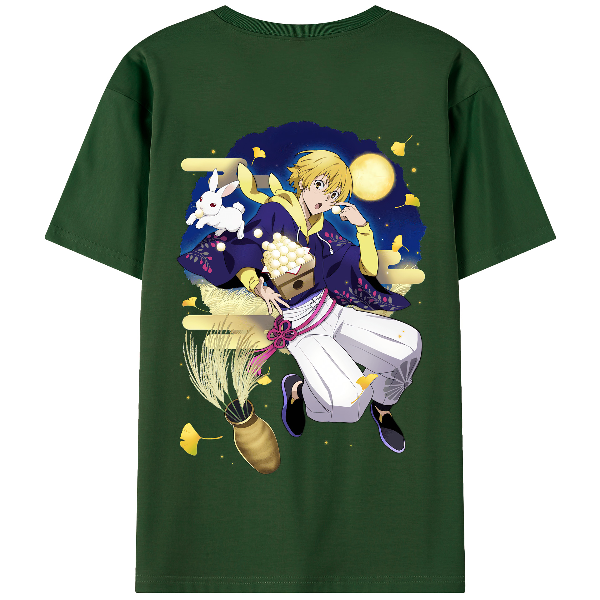 （画像用） 文豪ストレイドッグス Bungo Stray Dogs 綿100％半袖Tシャツ（背面プリント）